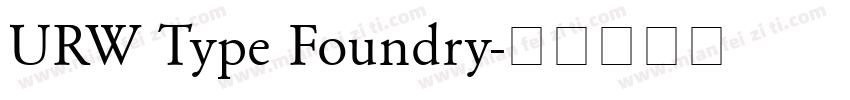 URW Type Foundry字体转换